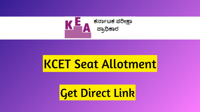 KCET 3rd Round Seat Allotment 2023