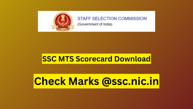 SSC MTS Scorecard 2023